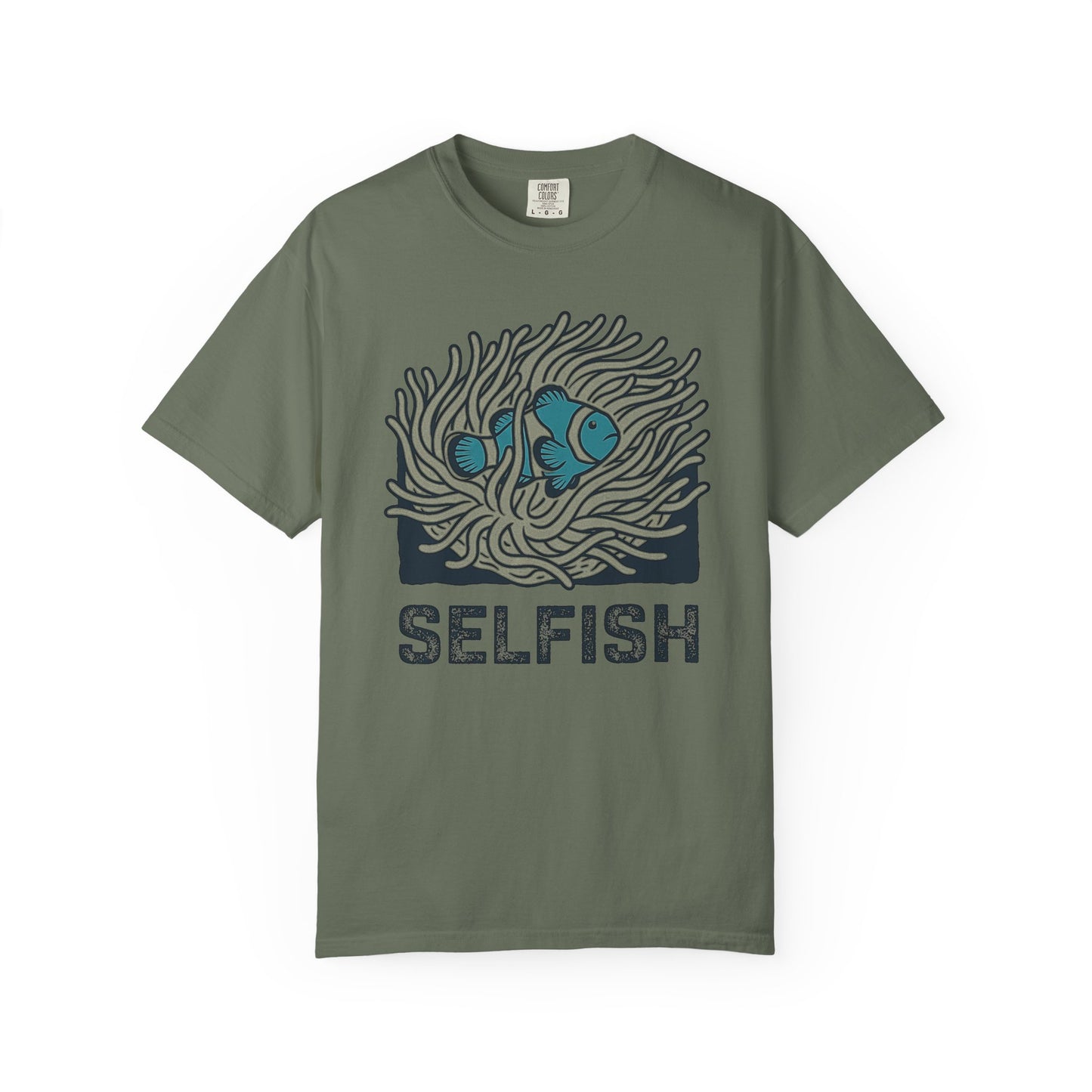 SELFISH – Clownfish in Anemone Saltwater Aquarium Graphic T-Shirt