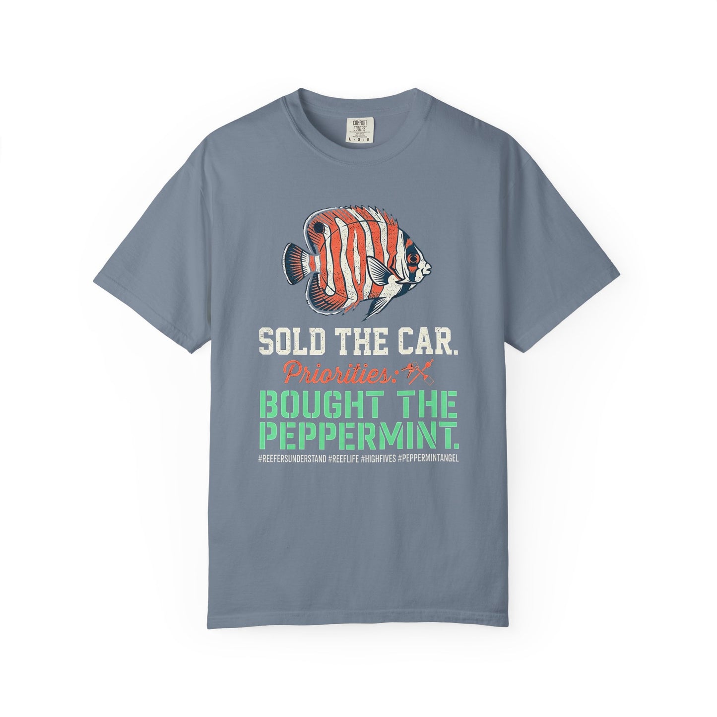 SOLD THE CAR, BOUGHT THE PEPPERMINT – Saltwater Aquarium Graphic T-Shirt