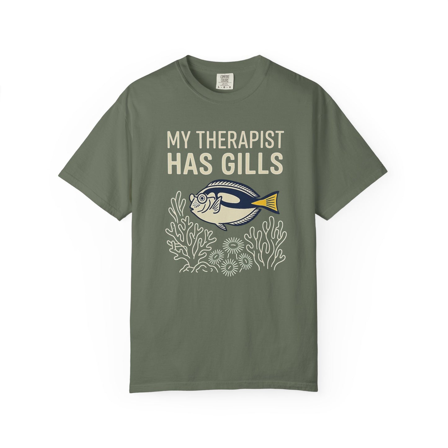 MY THERAPIST HAS GILLS – Saltwater Aquarium Graphic T-Shirt