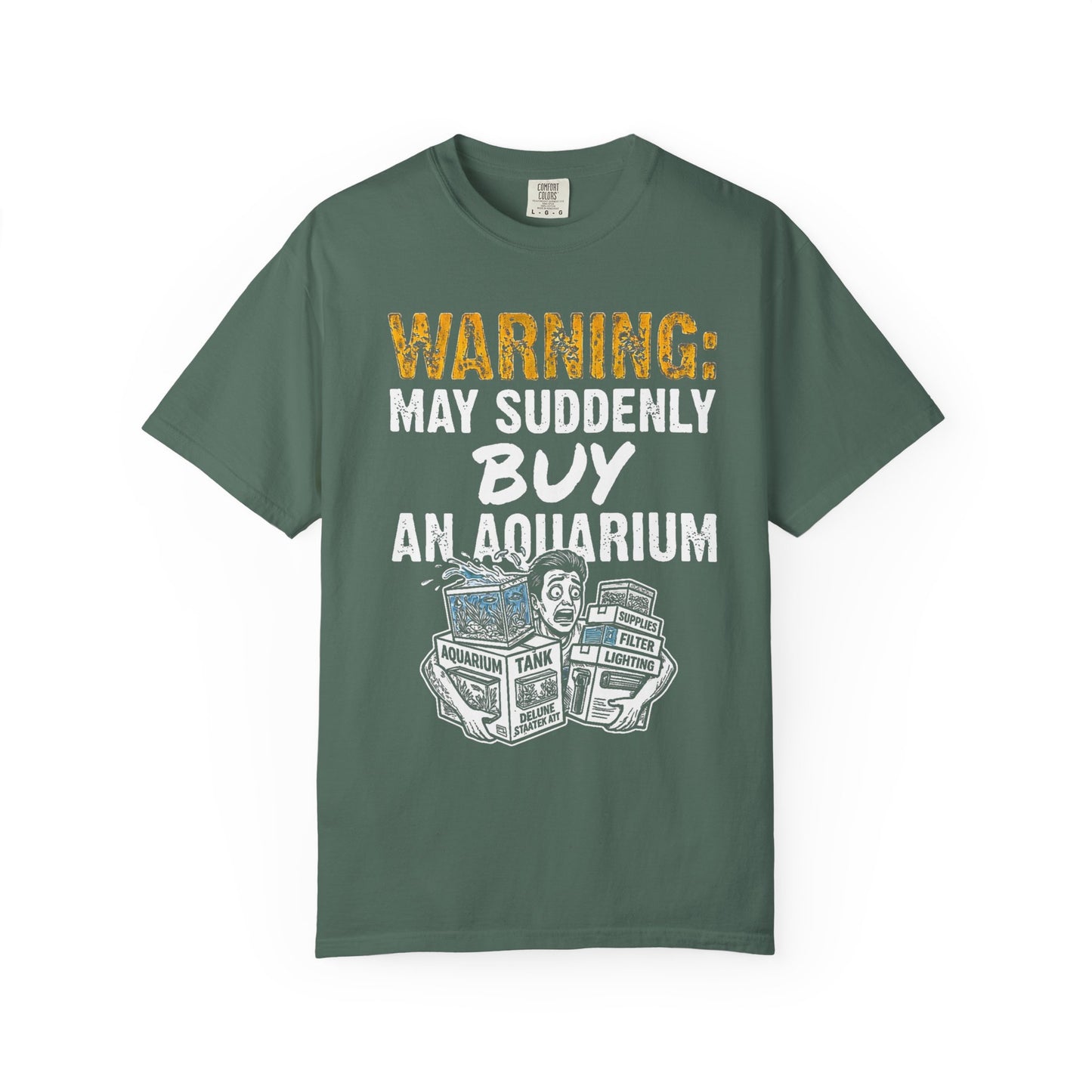 WARNING: MAY SUDDENLY BUY AN AQUARIUM – Saltwater Aquarium Graphic T-Shirt