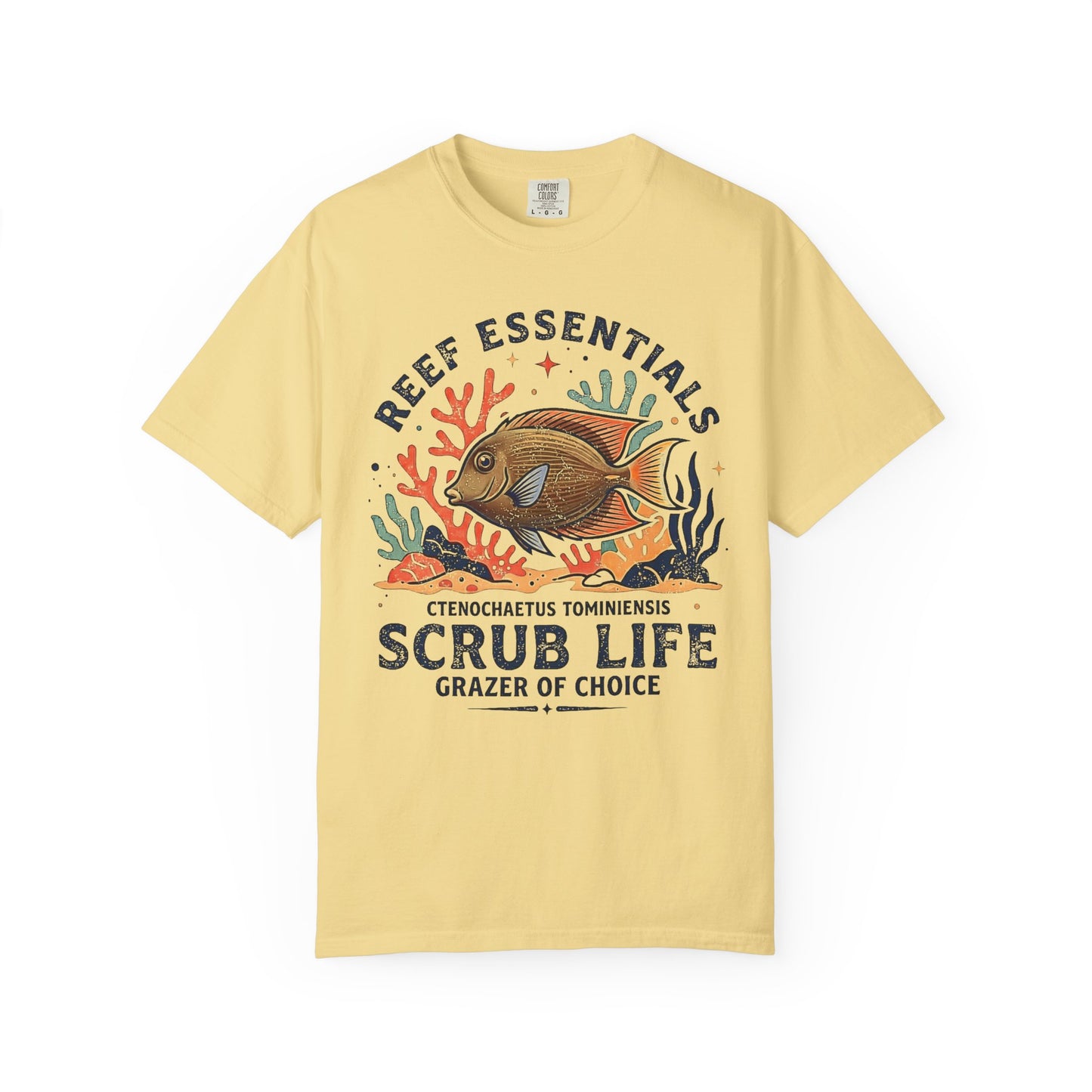 TOMINI TANG – SCRUB LIFE: Reef Essentials Graphic T-Shirt