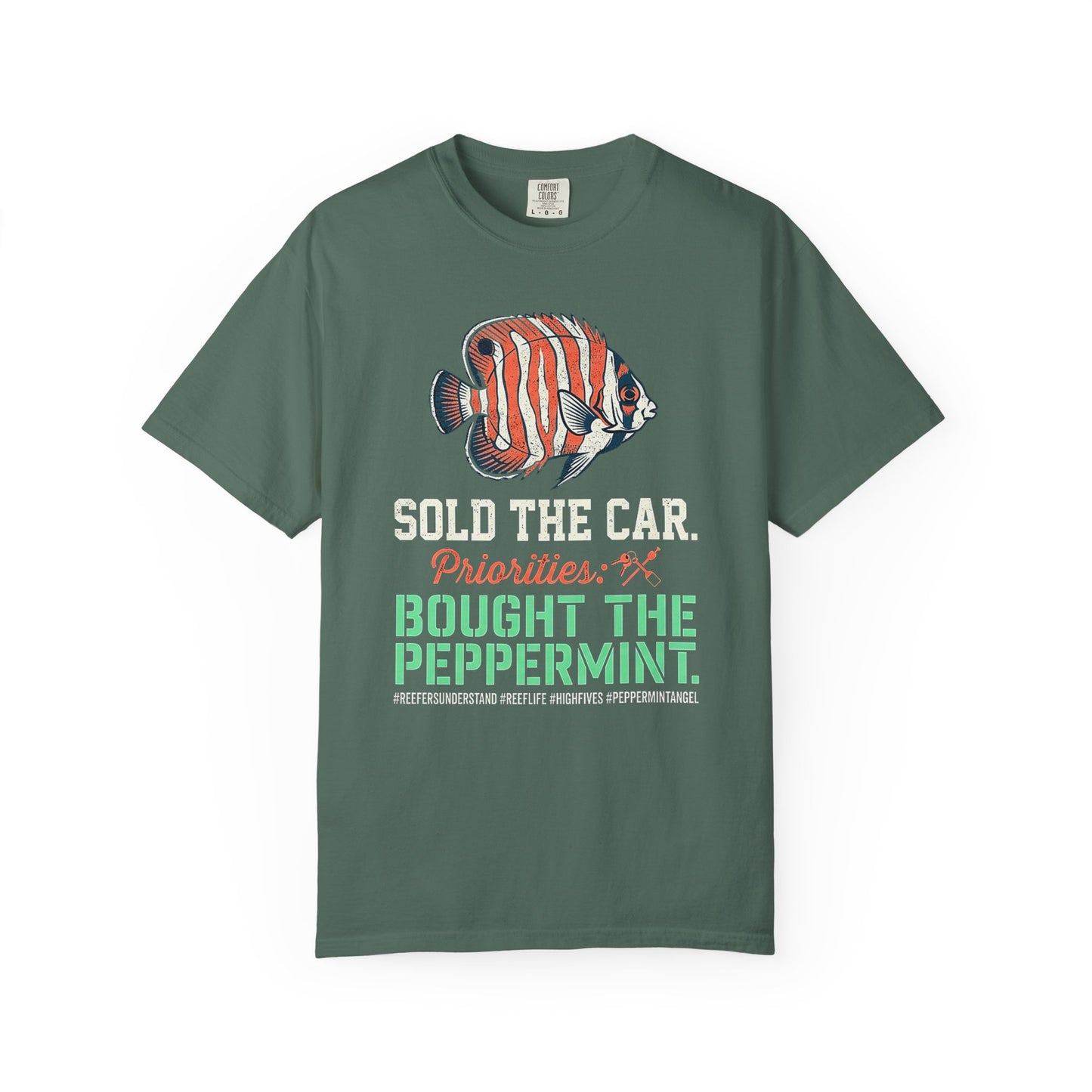 SOLD THE CAR, BOUGHT THE PEPPERMINT – Saltwater Aquarium Graphic T-Shirt