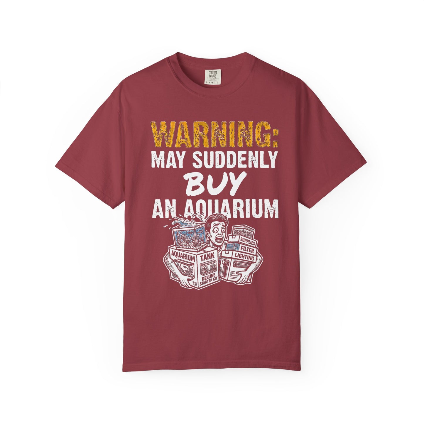 WARNING: MAY SUDDENLY BUY AN AQUARIUM – Saltwater Aquarium Graphic T-Shirt