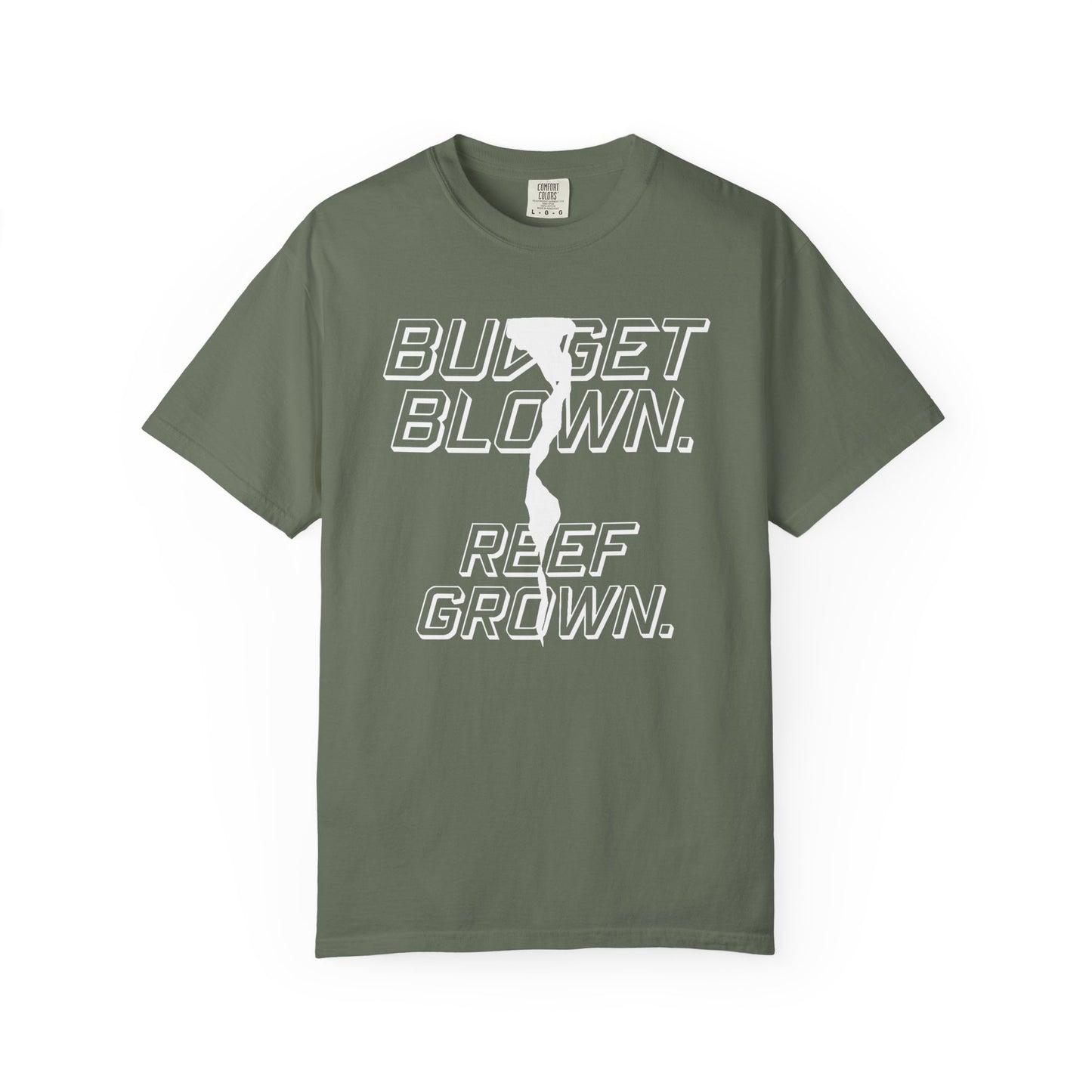BUDGET BLOWN, REEF GROWN – Saltwater Aquarium Graphic T-Shirt