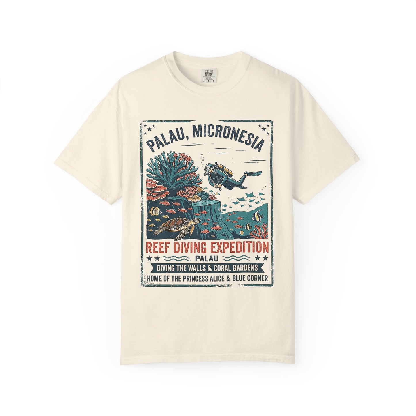 PALAU REEF DIVING EXPEDITION – Saltwater Aquarium Graphic T-Shirt