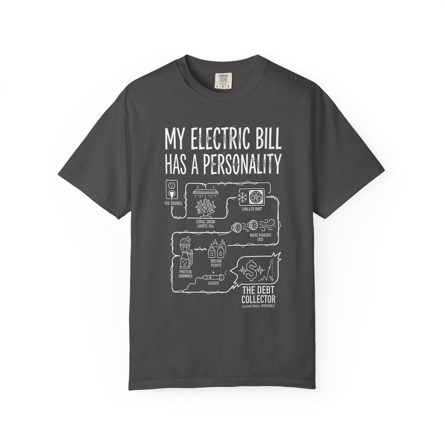 MY ELECTRIC BILL HAS A PERSONALITY – Saltwater Aquarium Graphic T-Shirt