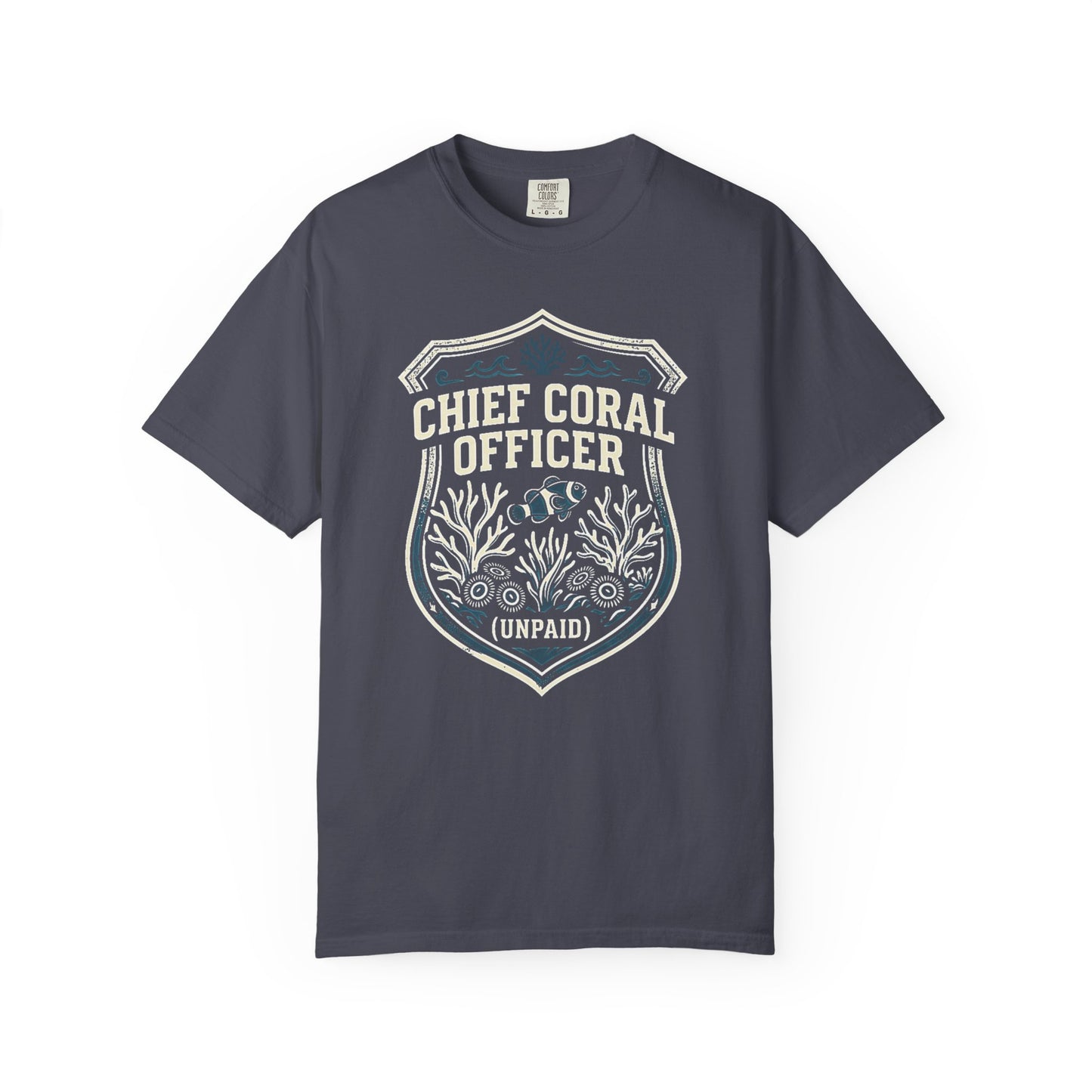 CHIEF CORAL OFFICER (UNPAID) – Saltwater Aquarium Graphic T-Shirt