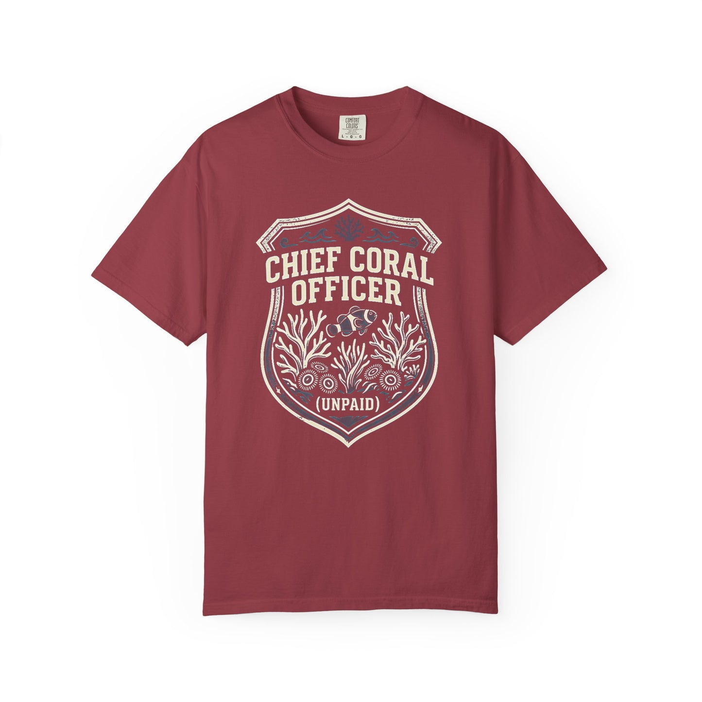 CHIEF CORAL OFFICER (UNPAID) – Saltwater Aquarium Graphic T-Shirt