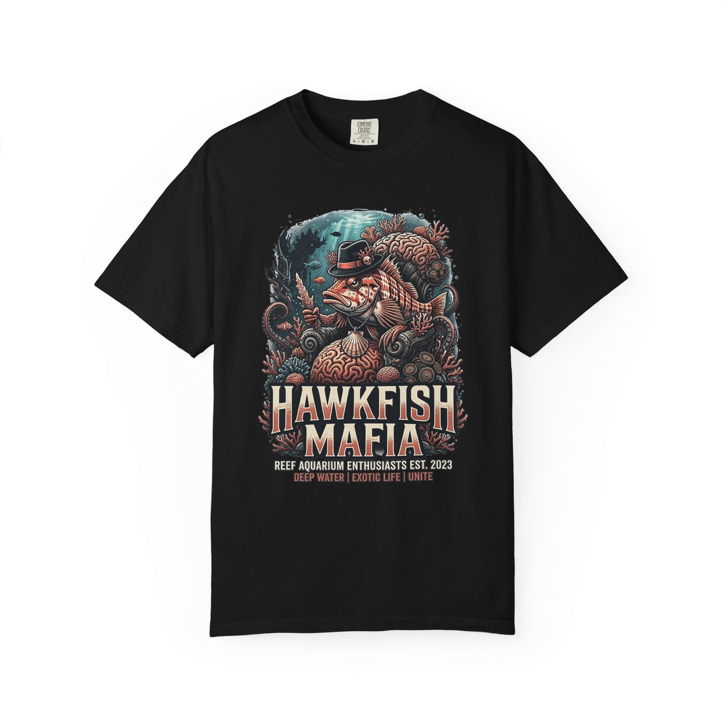 HAWKFISH MAFIA – Saltwater Aquarium Graphic T-Shirt