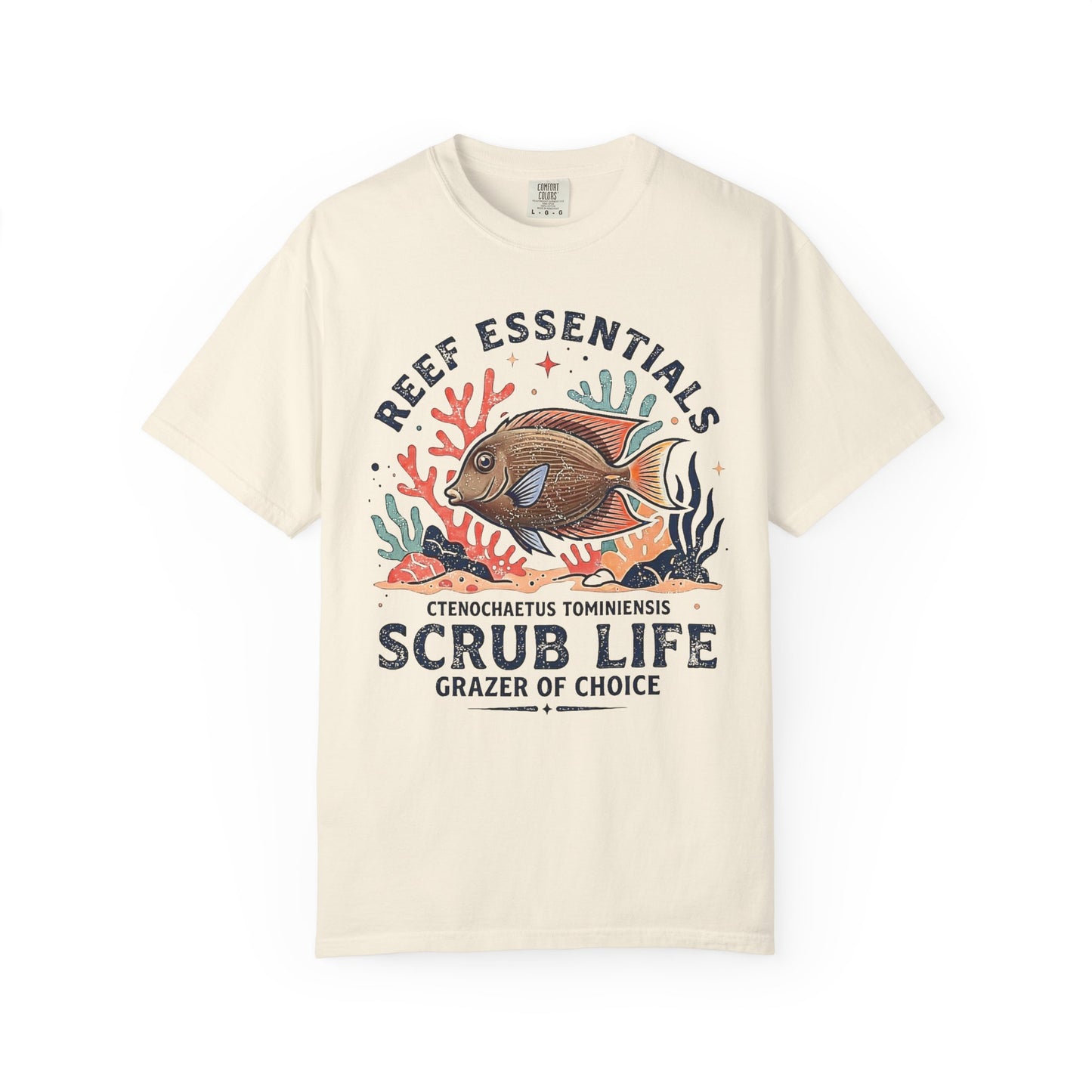 TOMINI TANG – SCRUB LIFE: Reef Essentials Graphic T-Shirt