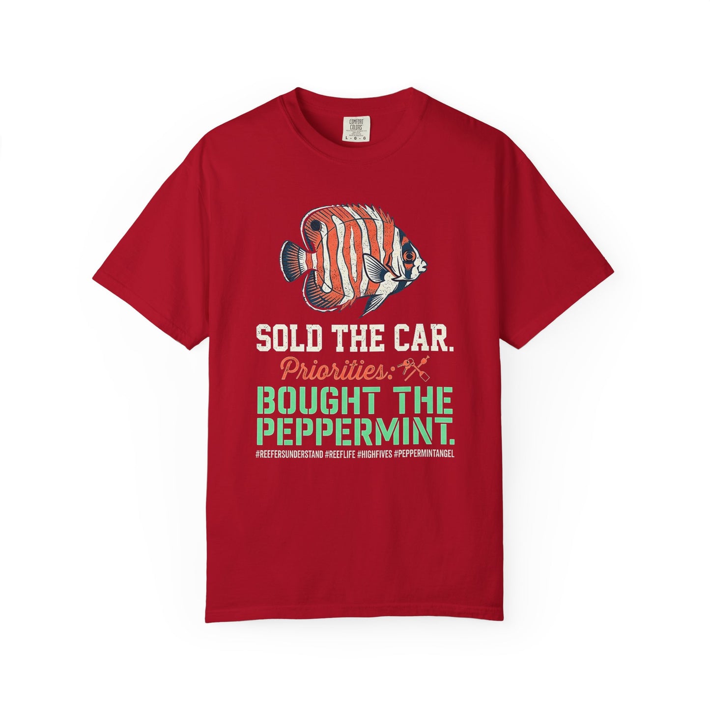 SOLD THE CAR, BOUGHT THE PEPPERMINT – Saltwater Aquarium Graphic T-Shirt