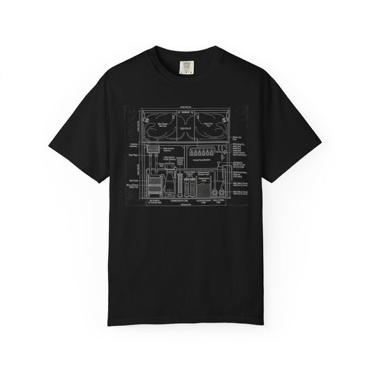 THE REEFER’S BLUEPRINT – Technical Aquarium Sump System Graphic T-Shirt