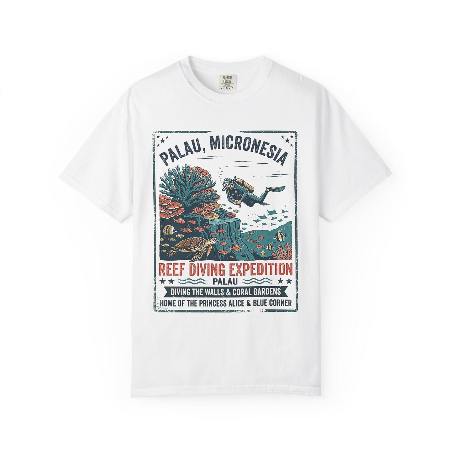 PALAU REEF DIVING EXPEDITION – Saltwater Aquarium Graphic T-Shirt