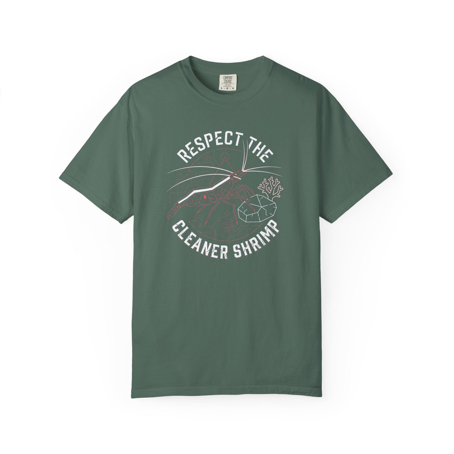 RESPECT THE CLEANER SHRIMP – Saltwater Aquarium Graphic T-Shirt