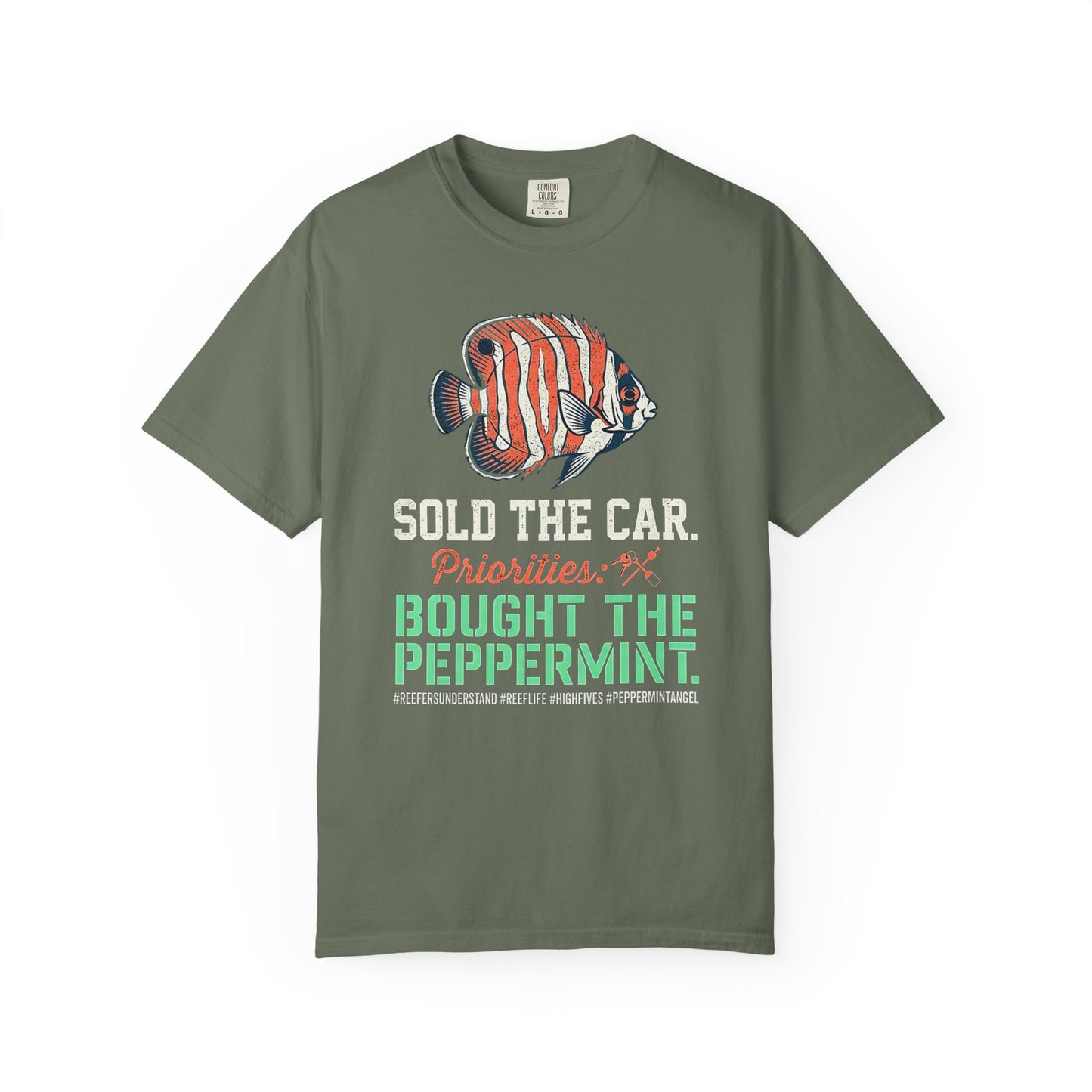 SOLD THE CAR, BOUGHT THE PEPPERMINT – Saltwater Aquarium Graphic T-Shirt