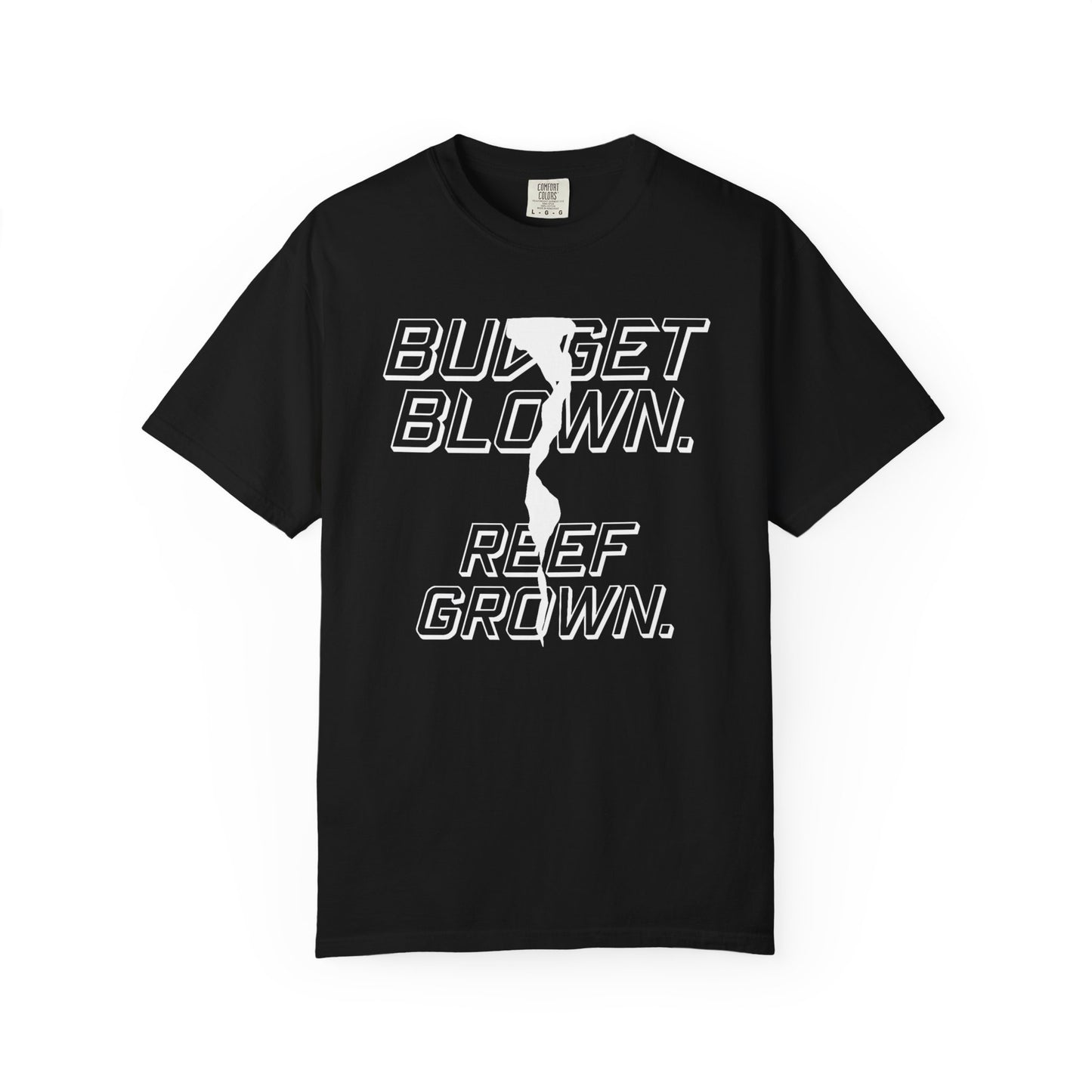 BUDGET BLOWN, REEF GROWN – Saltwater Aquarium Graphic T-Shirt