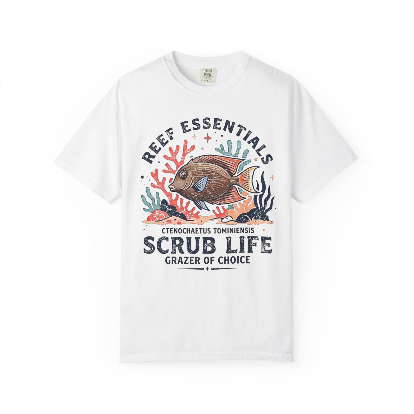 TOMINI TANG – SCRUB LIFE: Reef Essentials Graphic T-Shirt